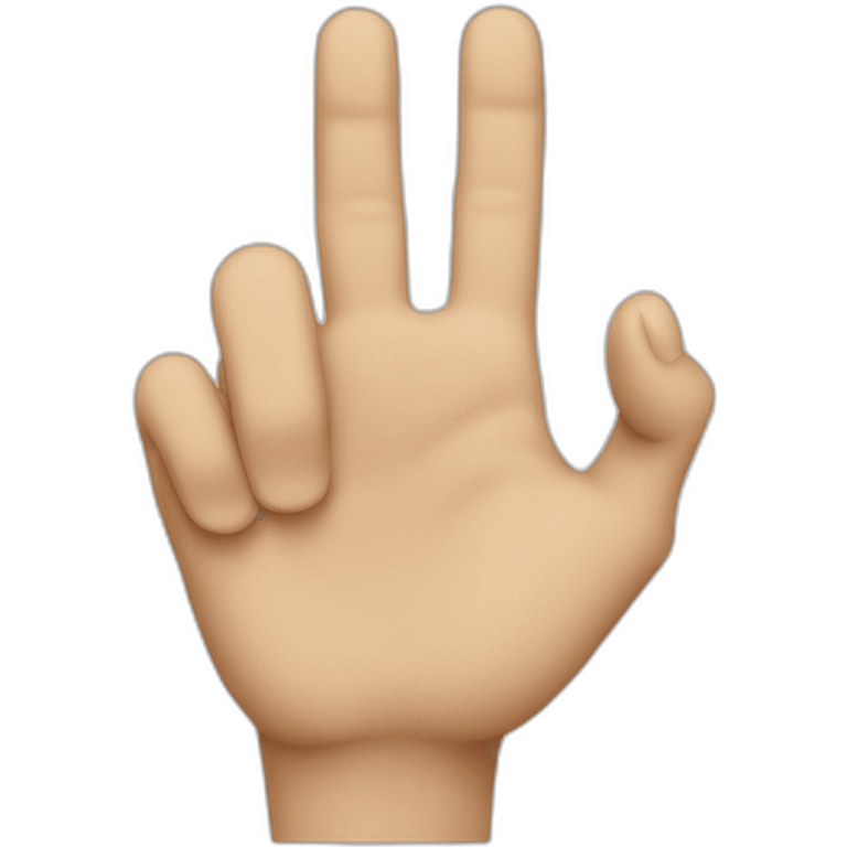 Hand pointing minimal emoji