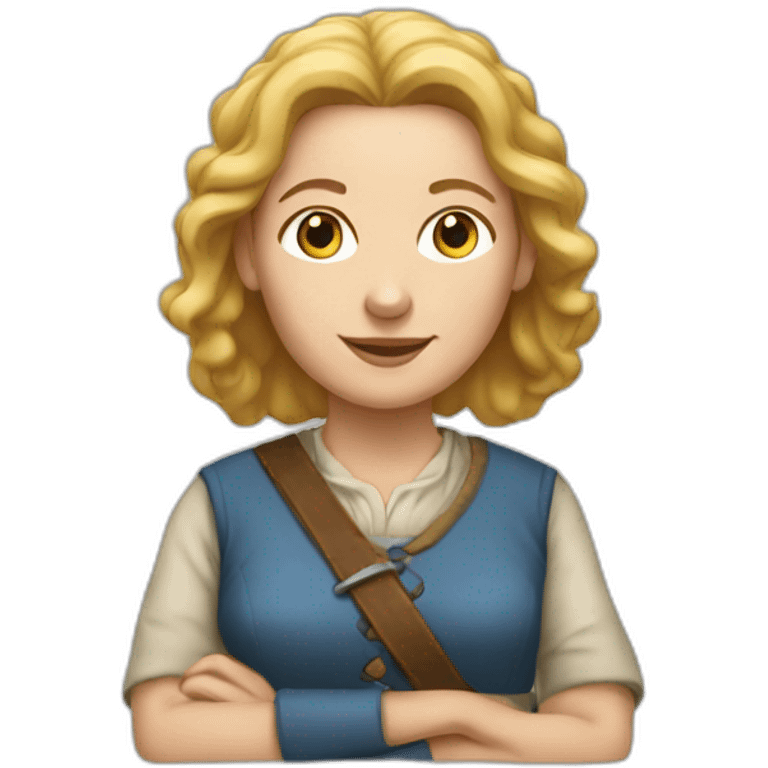 pioneer white woman emoji