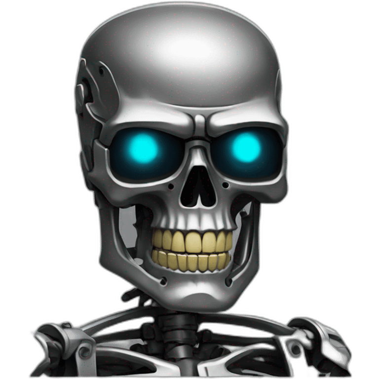 terminator t-800 skeleton emoji