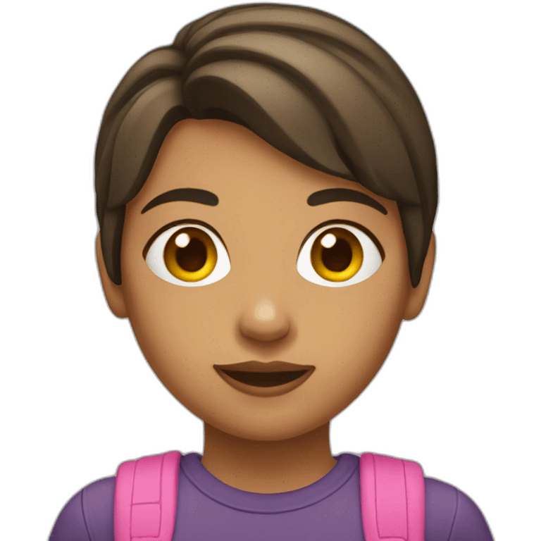 Jeune fille en short emoji