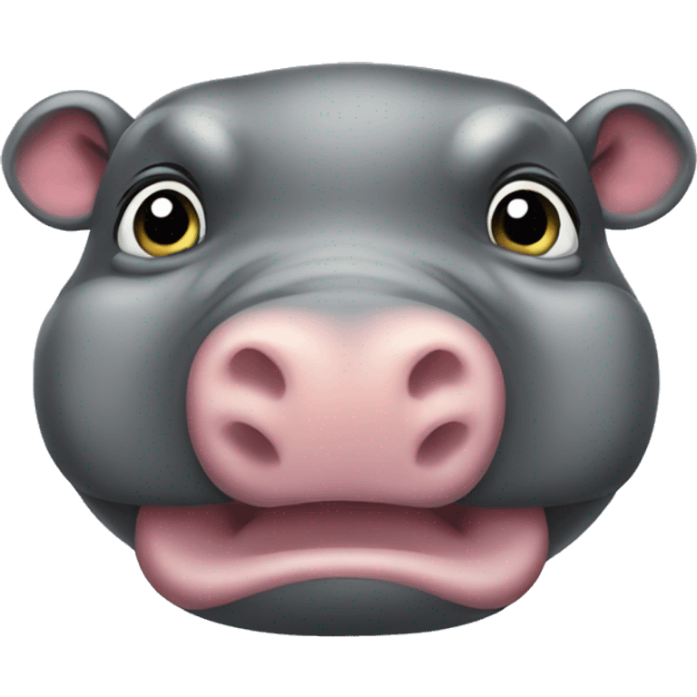 hippopotamus fat emoji