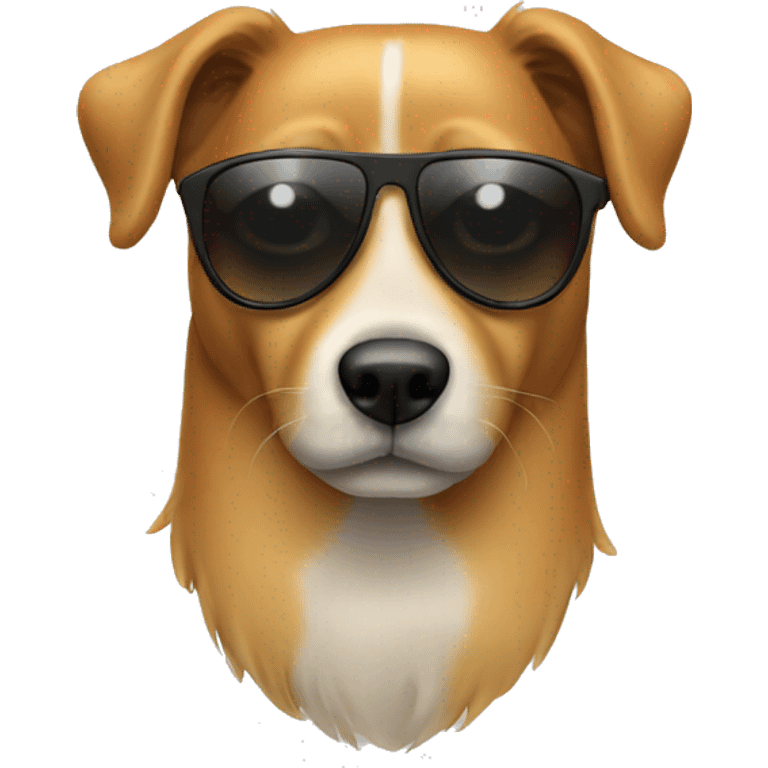 Dog with sunglasses emoji