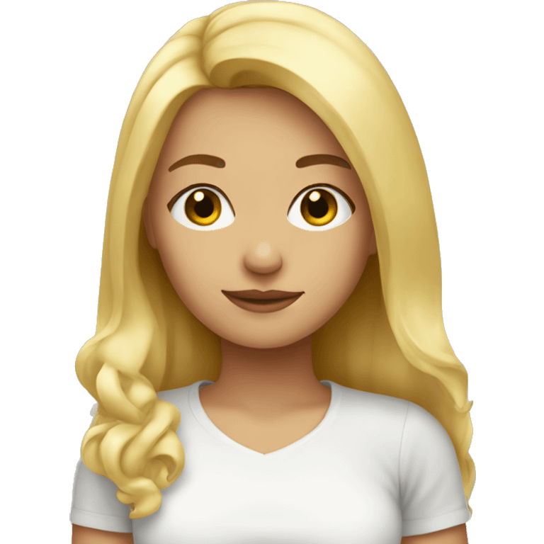 Blonde girl  emoji