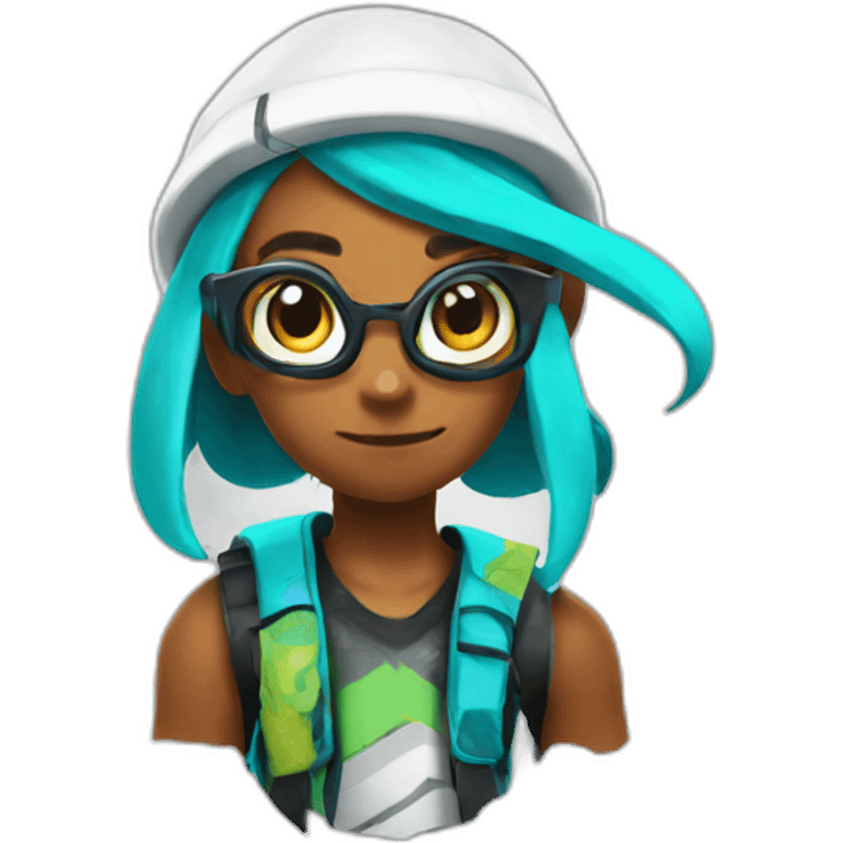 Inkling Splatoon emoji