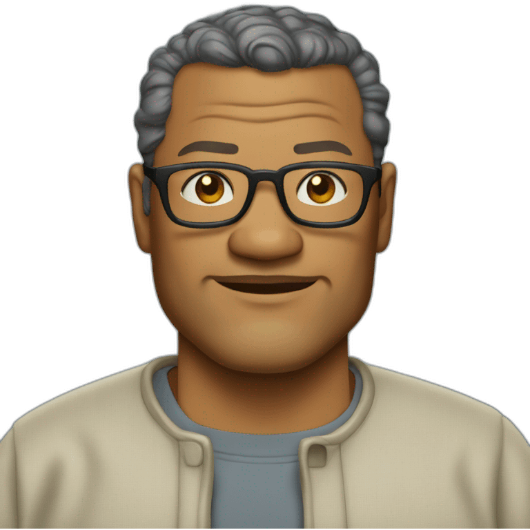 laurence-fishburne cartoon wearing shirt emoji