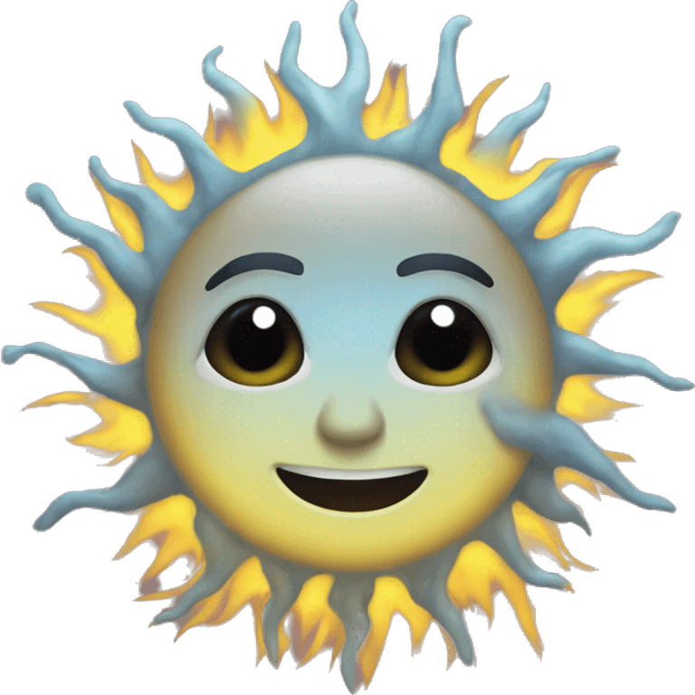 cold sun emoji