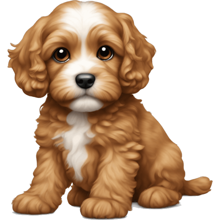 Cavapoo puppy emoji