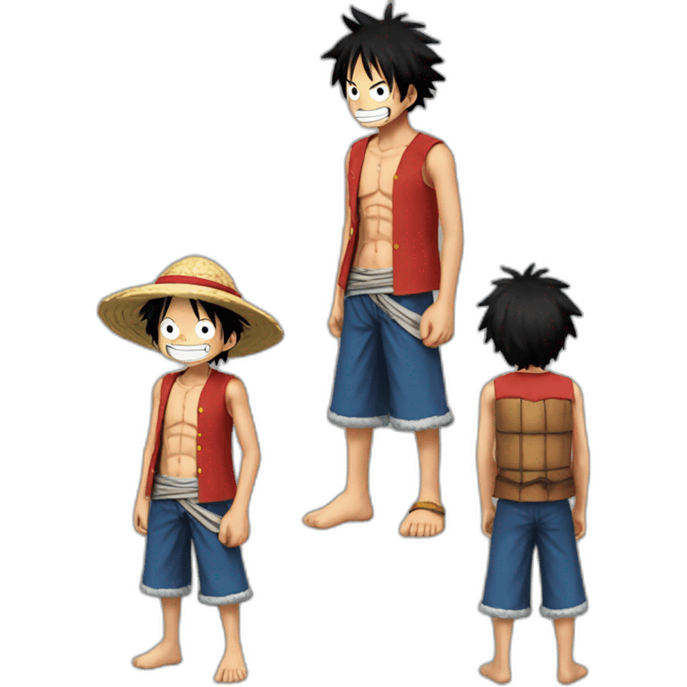 Luffy qui se rencontre lui-même emoji