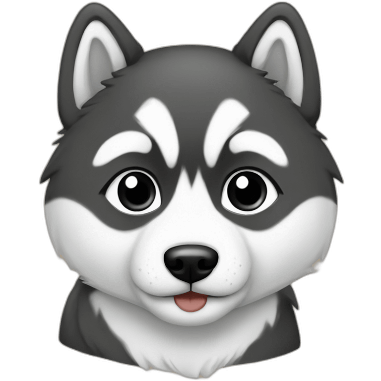 asian-boy-accompanied-by-pomsky-black-white emoji