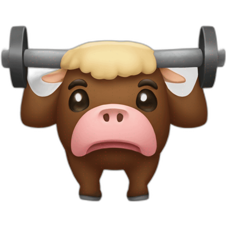 Beef doing crossfit emoji