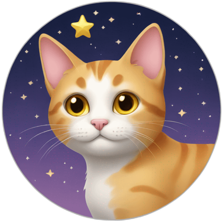 cat+stars emoji