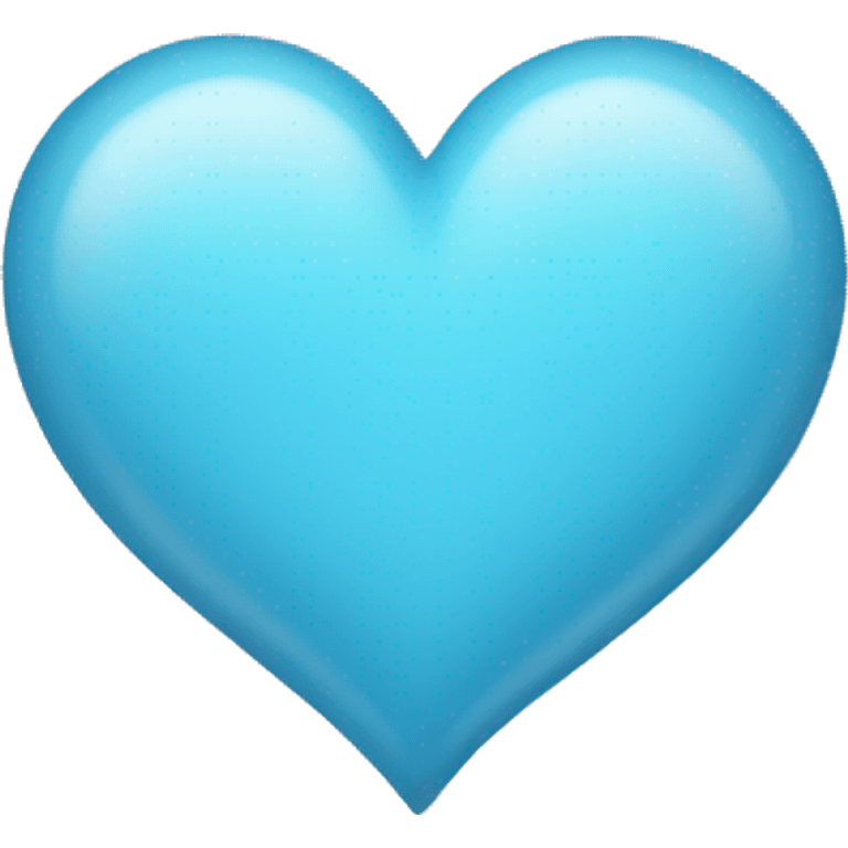 1 light blue heart emoji