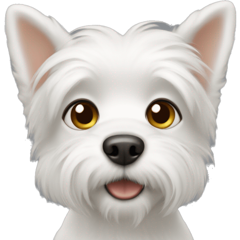 Little white dog  emoji