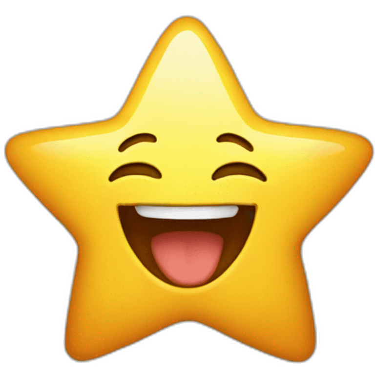 Star laughing  emoji