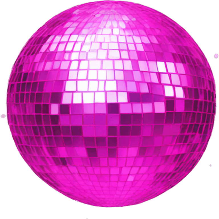 Pink disco ball sparkling  emoji