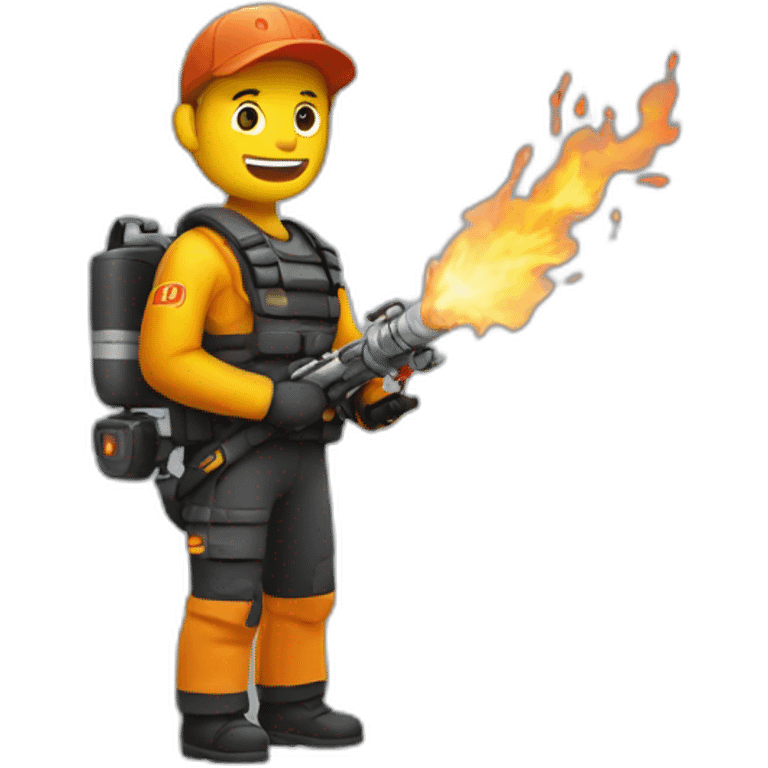 man with flamethrower emoji