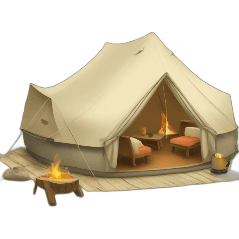 glamping emoji