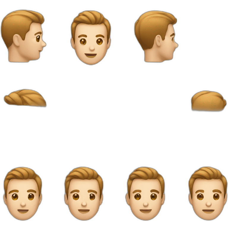 Homme cheveux court emoji