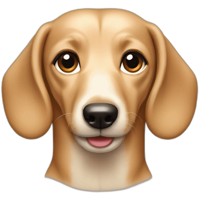 dashund cream emoji