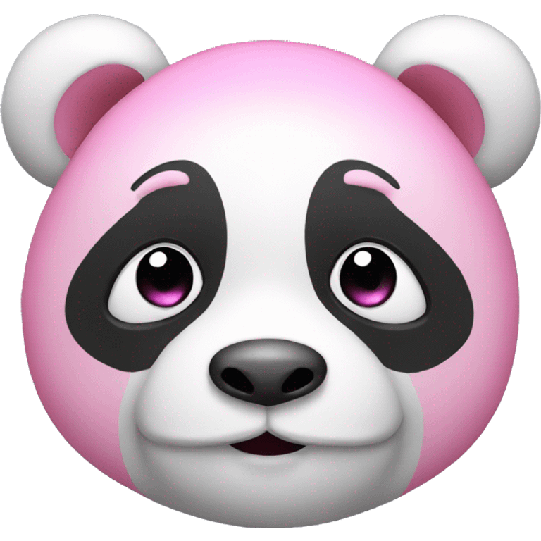 pink and white panda emoji