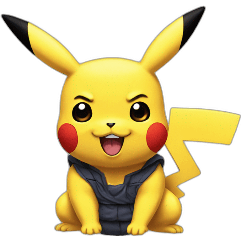 Pikachu in dragon ball z emoji