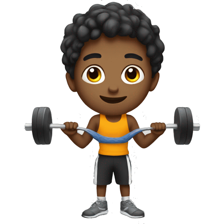 boy doing gym  emoji