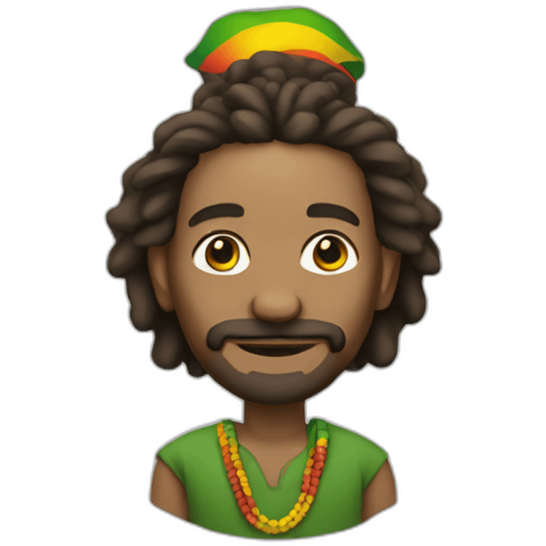 rastafarian white man emoji