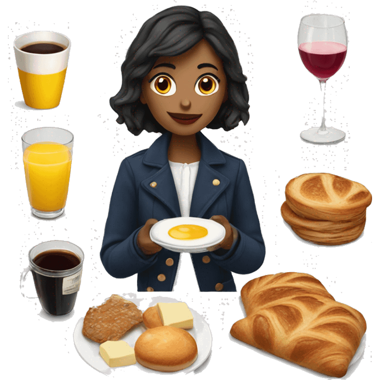 Parisienne breakfast emoji