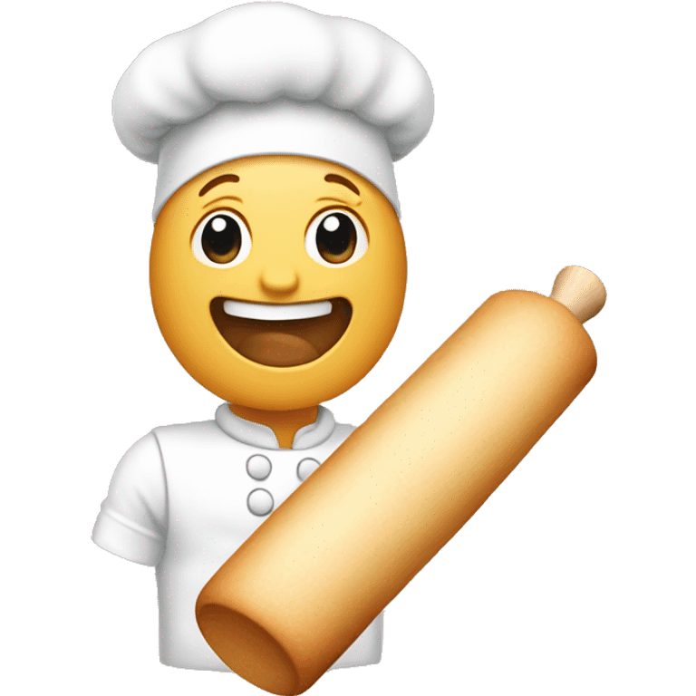 dough with rolling pin  emoji