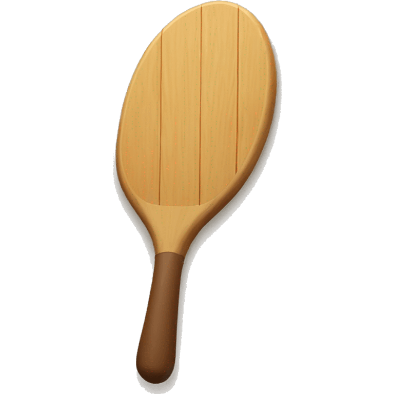 wood paddle with KoKo written on  emoji