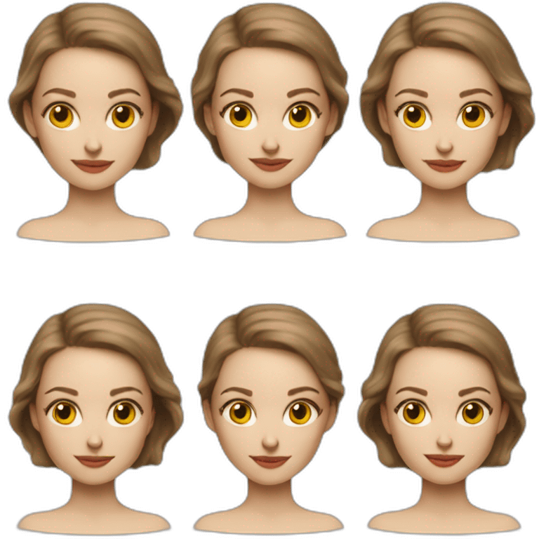 woman's school scheme anatomy of body Natalie Portman emoji