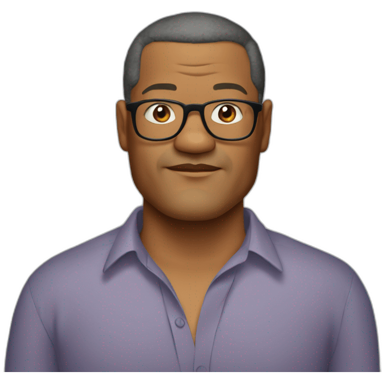 laurence-fishburne cartoon wearing shirt emoji