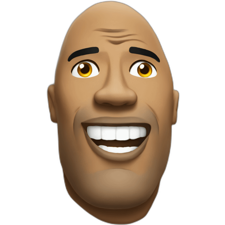 The rock draw on the rock  emoji