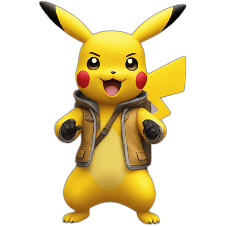 Pikachu in a figma ste emoji