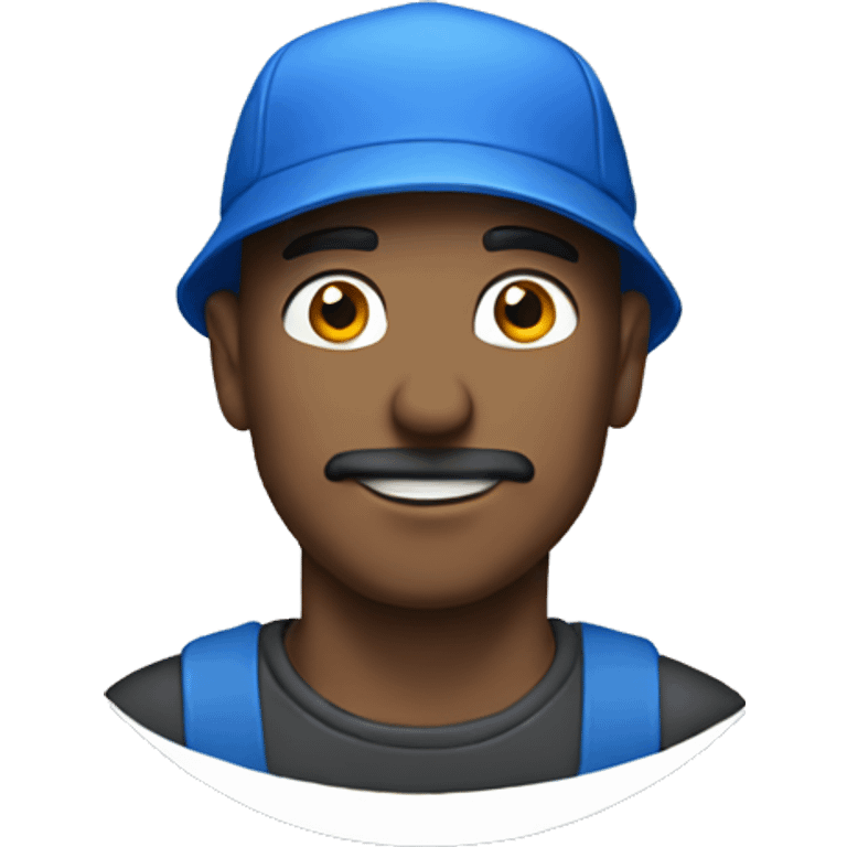 a man with a blue cap emoji