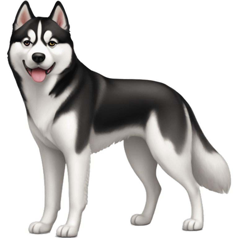 Dog Siberian Husky full-height emoji