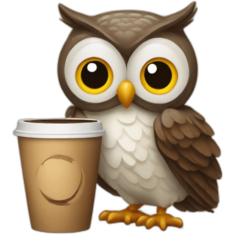 owl coffee emoji