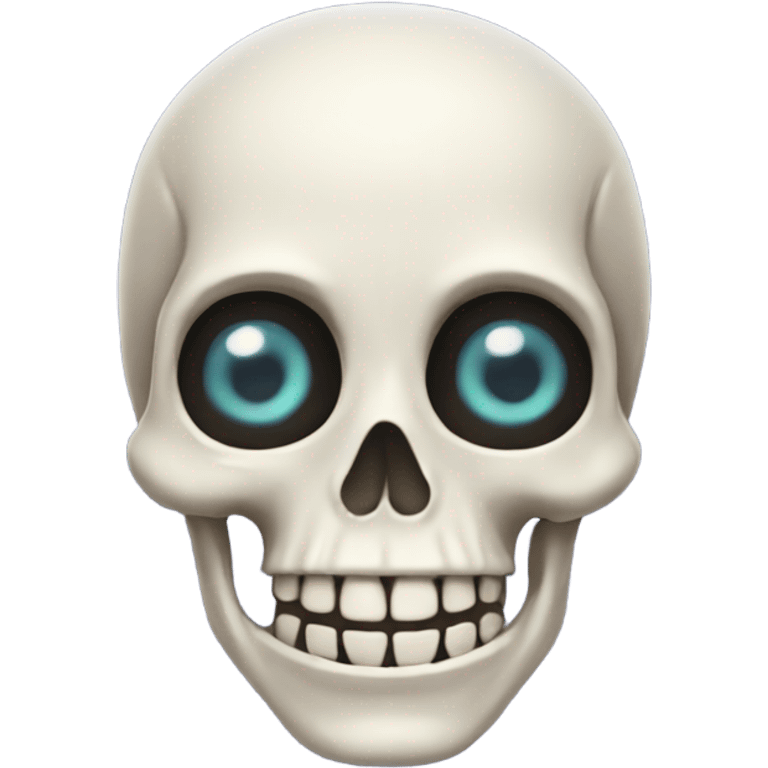 Happy face skeleton emoji