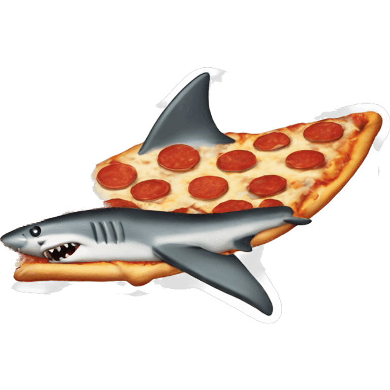 Shark pizza emoji