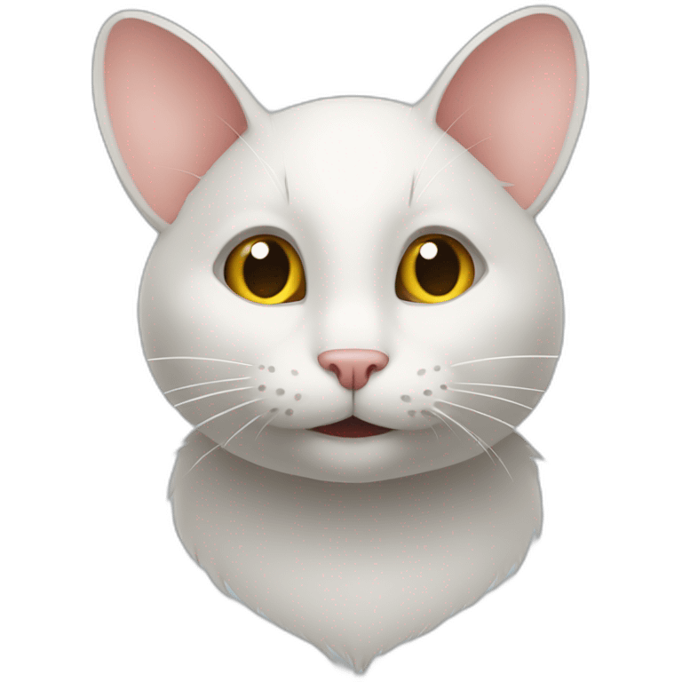 souris sur un chat emoji