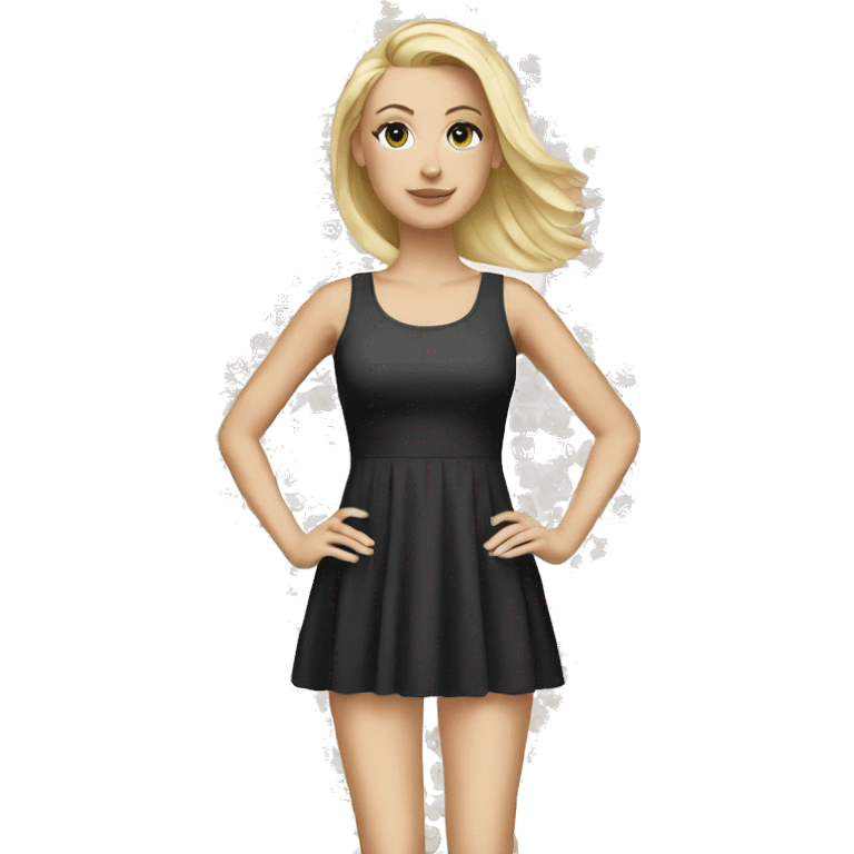 white girl Minidress emoji