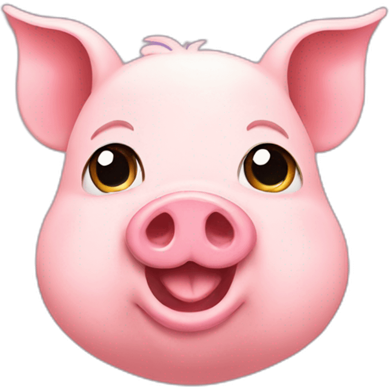 Cute pig emoji