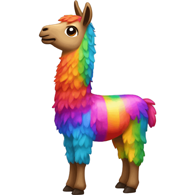 rainbow llama emoji