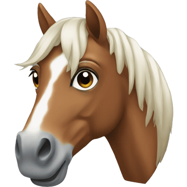 Horse semi emoji