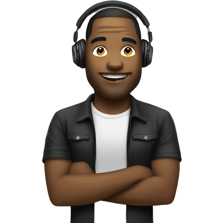 Dj and music emoji