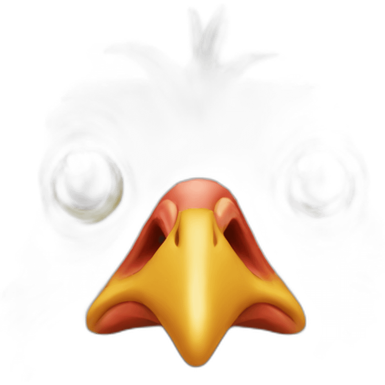 blind chicken emoji