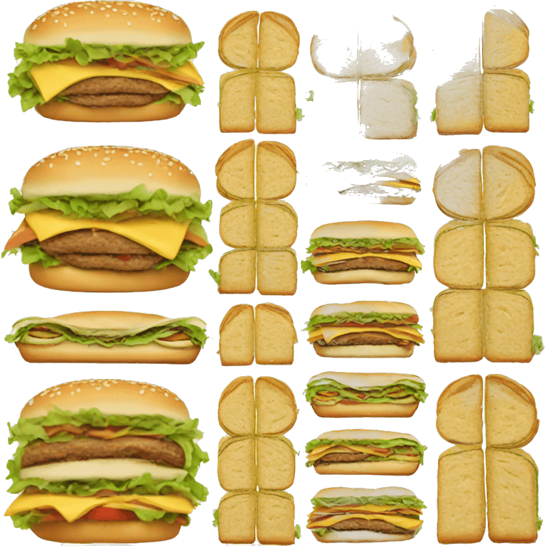 sandwich big mac emoji