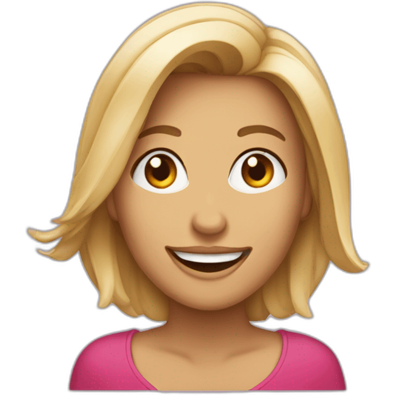 femme avec la bouche (le sourire) a l’envers  emoji