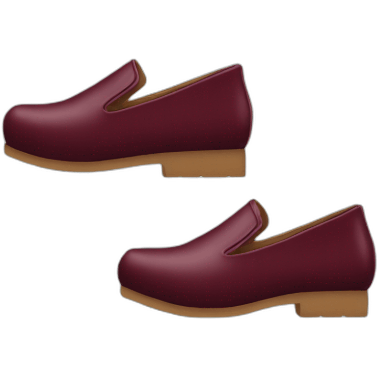 Chaussures bordeaux  emoji