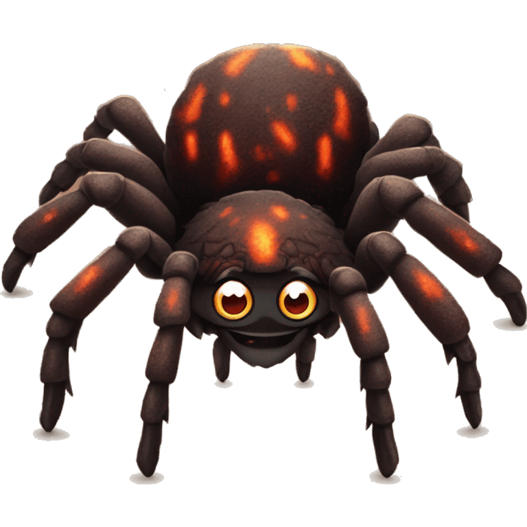 Lava themed tarantula emoji